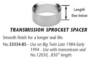 TRANSMISSION SPROCKET SPACER